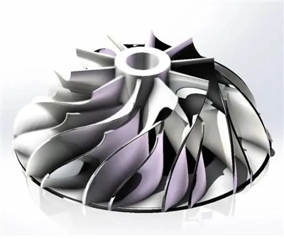 Ventilador de motor d'alta velocitat 3 4 5 Servei de mecanitzat CNC d'eix OEM Impulsor d'alumini Turbo Compressor Impulsor Parts